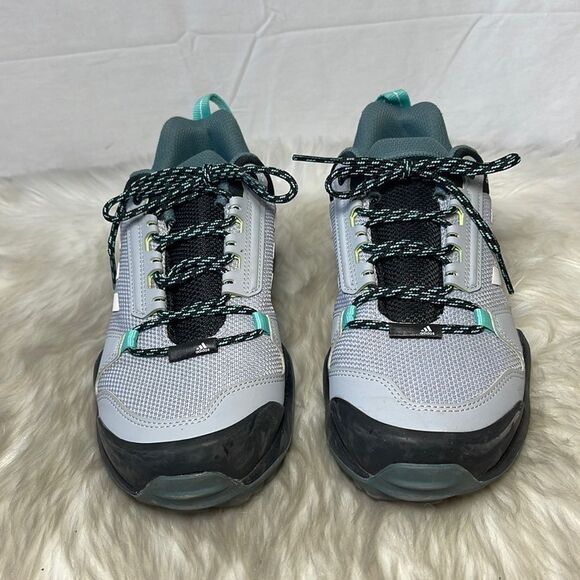 Adidas Terrex AX-3 GTX Halo NWOT Silver/Core Black/Acid Mint Outdoor Shoe Sz 8.5 - Picture 4 of 8